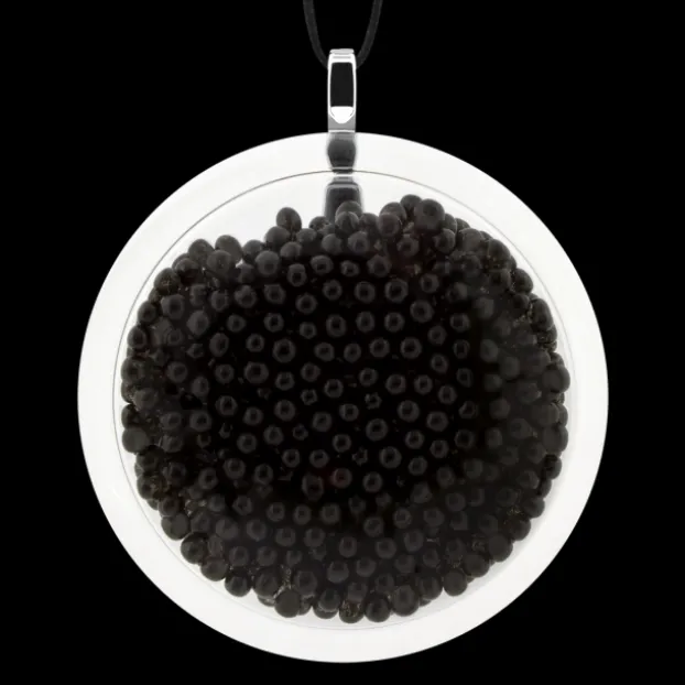 Pendentif en verre souffle - Cachou Giga Billes