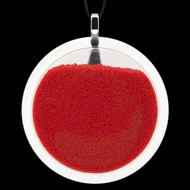 Pendentif en verre souffle - Cachou Giga Billes