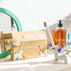 Porte brosse a dents et Brosse a dents - Unicornsmile