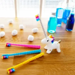 Porte brosse a dents et Brosse a dents - Unicornsmile