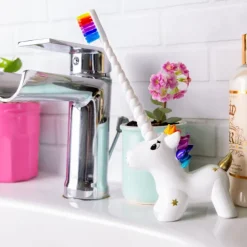 Porte brosse a dents et Brosse a dents - Unicornsmile