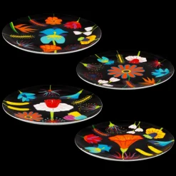 Set de 4 Assiettes - Dessert colore