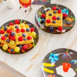 Set de 4 Assiettes - Dessert colore
