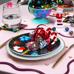 Set de 4 Assiettes - Dessert colore