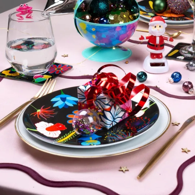 Set de 4 Assiettes - Dessert colore