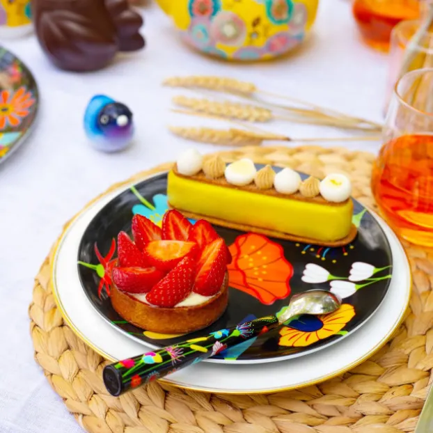 Set de 4 Assiettes - Dessert colore