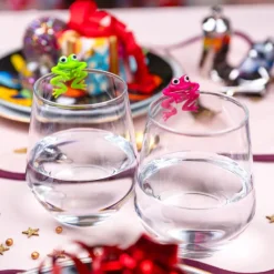 Set de 6 marqueurs de verre - Frog Party