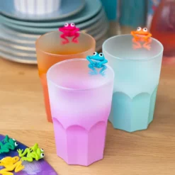 Set de 6 marqueurs de verre - Frog Party