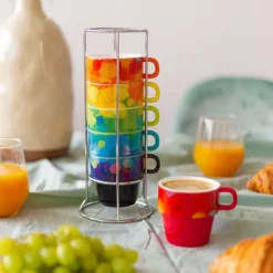 Tour de tasses cappucino - Cafe cino des artistes